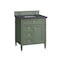 James Martin Vanities Brittany 30in Single Vanity, Smokey Celadon w/ 3 CM Charcoal Soapstone Top 650-V30-SC-3CSP - alternate 7